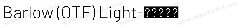 Barlow (OTF) Light字体转换